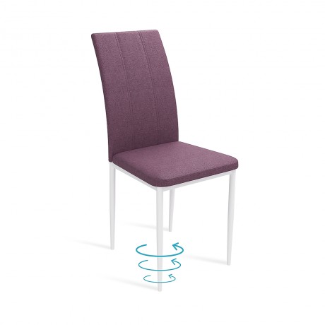 Цветовые решения стульев ЛАЙН: Фиолетовый Белый