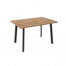 ANGLE 120 стол раздвижной, Дуб/Черный