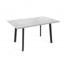 ANGLE 140 стол раздвижной, Бетон Светлый/Черный
