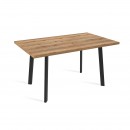 ANGLE 140 стол раздвижной, Дуб/Черный