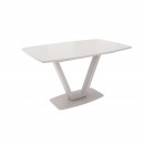 ЛОТУС стол раздвижной с матовым стеклом Matelux Латте/Капучино