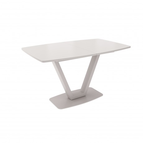 ЛОТУС стол раздвижной с матовым стеклом Matelux Латте/Капучино