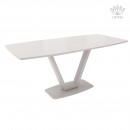 ЛОТУС стол раздвижной с матовым стеклом Matelux Латте/Капучино