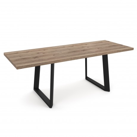 ARMAD стол раздвижной 160 Дуб/Черный