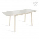ЛИОН стол раздвижной с матовым стеклом Латте/Кремовый