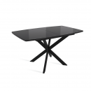 ТВИСТ стол раздвижной, Черный/Черный