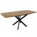 ТВИСТ стол раздвижной, Дуб/Черный