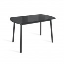 ВИНЕР G стол раздвижной со стеклом Черный/Черный